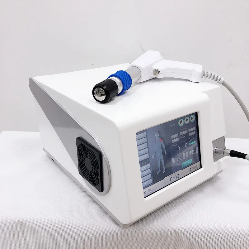 Hälsa Gadgets Fysisk Shock Wave System Machine för smärtlindring Pneumatisk Shockwave ED-behandlingsenhet