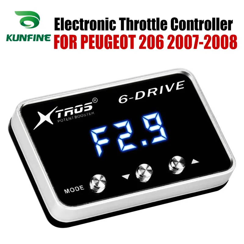 Contrôleur d'accélérateur électronique de voiture, accélérateur de course, Booster puissant pour PEUGEOT 206 2007 2008, accessoire de pièces de réglage
