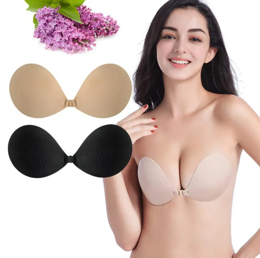 Women Invisible Strapless Bras Push Up Self Adhesive Silicone Bust