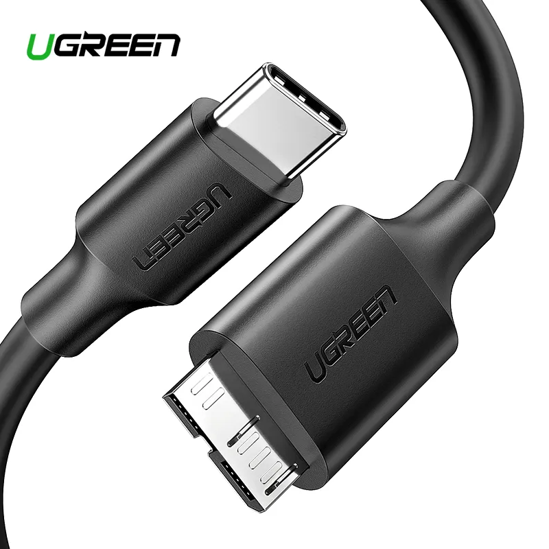 USB C To Micro B 3.0 Cable 5Gbps 3A Fast Data Sync Cord For Macbook