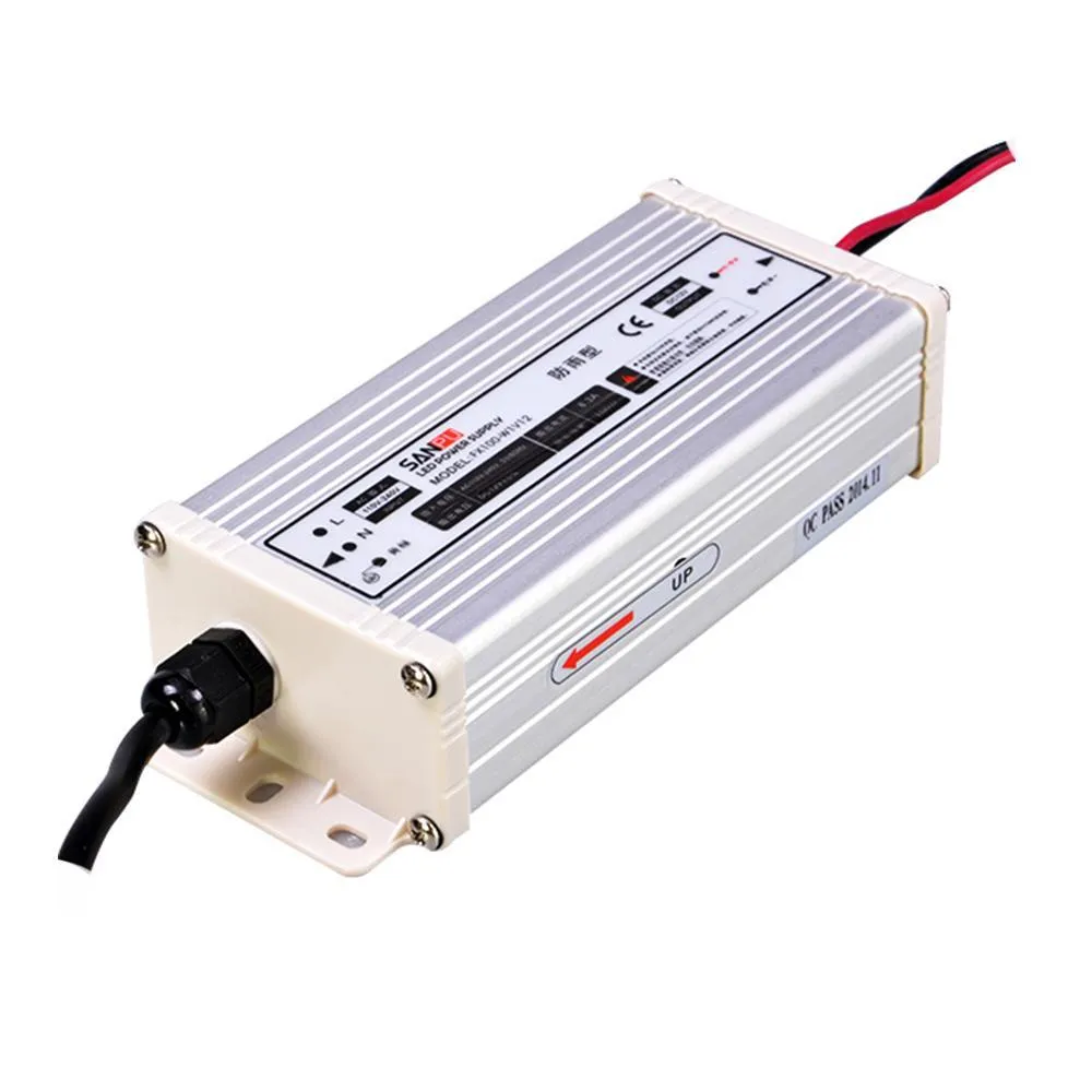 SANPU SMPS LED Driver 12v 100w 8a Constant Voltage Switching Power Supply 110v 220v ac-dc Lighting Transformer Rainproof IP63 Outdoor Use