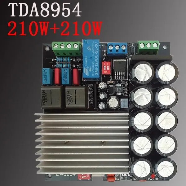 을 Freeshipping 울트라 TDA8950 TDA8954 210W + 210W 디지털 앰프 보드의 발열은 2 채널 클래스 D 디지털 파워 앰프 후 2.0 완료