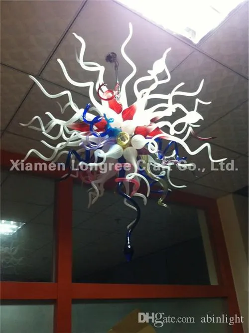 Creative Design Blown Glass Lampor Konst Dekorativ Murano Style Tak Modern Crystal Landelier