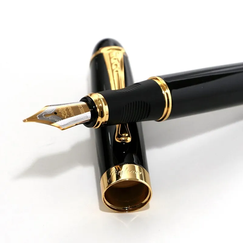 نافورة القلم المعدني الكامل الذهبي كليب أقلام فاخرة جودة عالية لوازم الكتابة القرطاسية مكتب اللوازم المدرسية