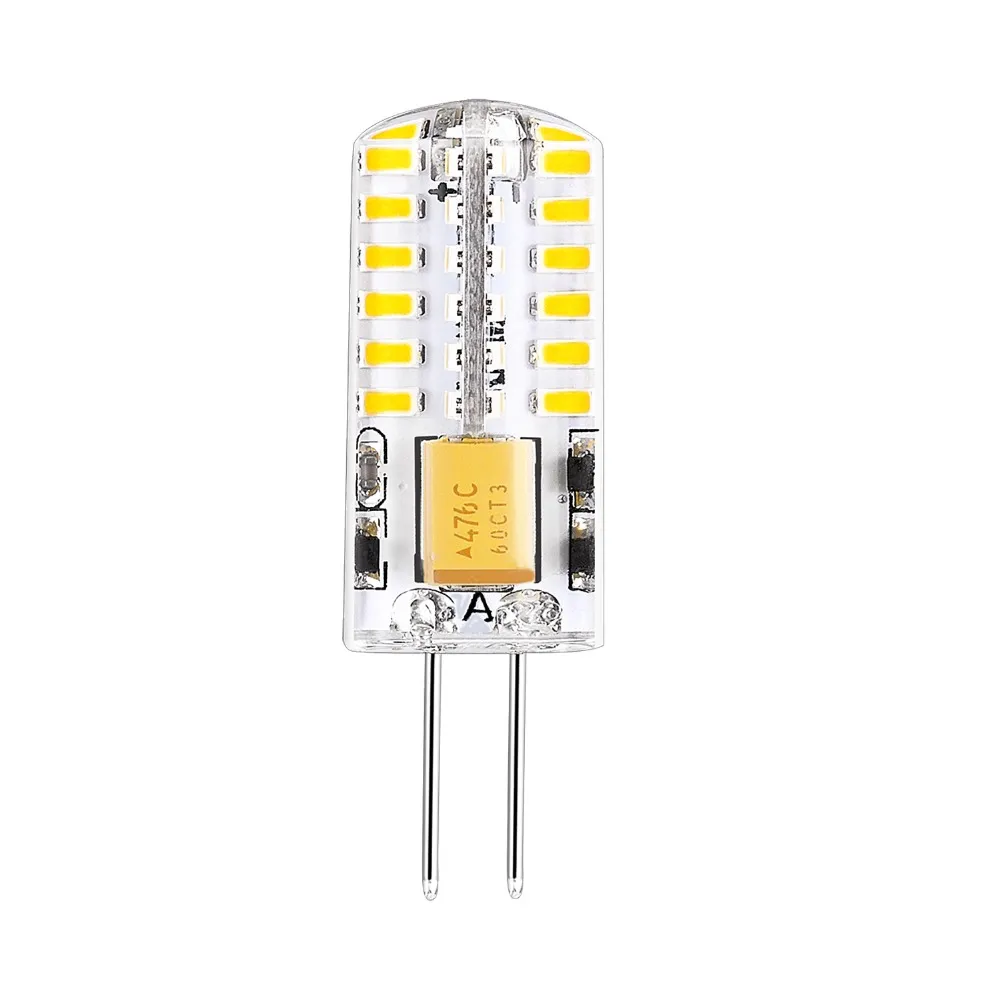 Mini G4 LED Żarówka SMD3014 2.5W 48leds Silikonowe światła Wymień 20 W Lampa halogenowa do żyrandolu Spotlight AC DC 12V