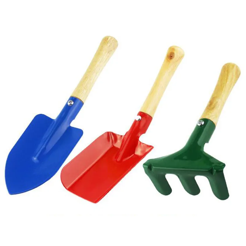 Kid Kids Mini Garden Tools Strowel Rake Rake Shovel Home Garden Beach Toy Fast Shipping ZC0110