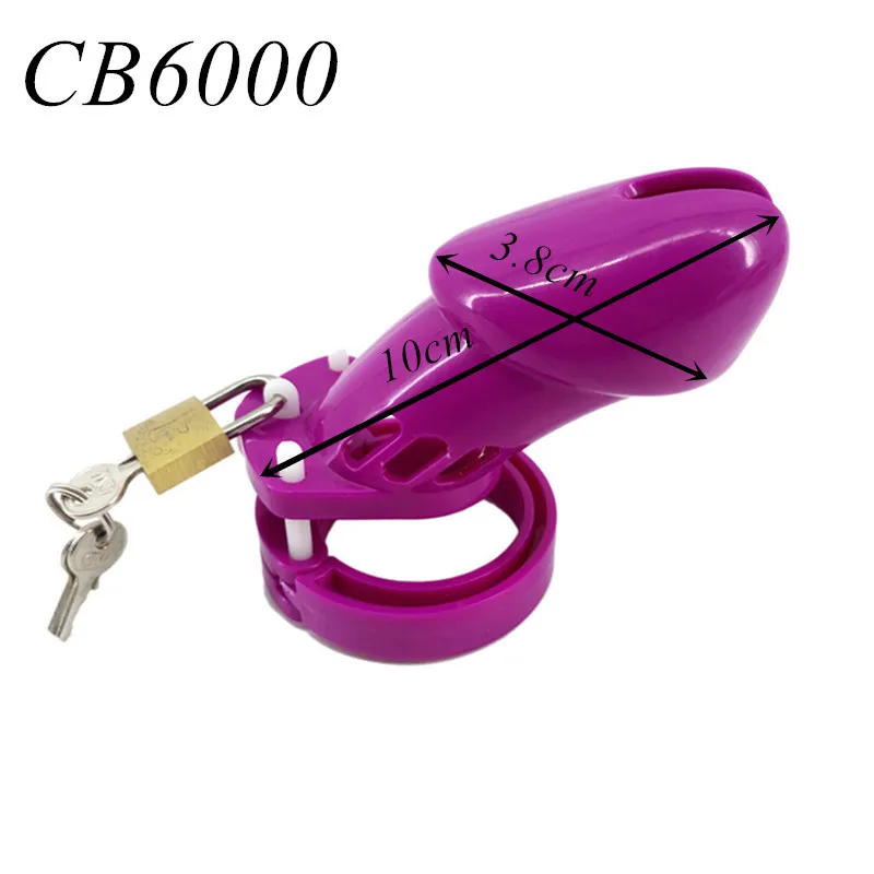 Lila férfi eszköz CB6000 CB6000s 5 ketreces szüzesség erényzár gyűrű felnőtt szexjáték G7-3-9_voghion.com