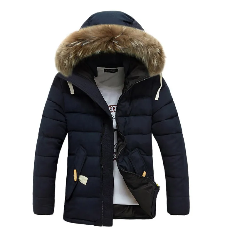 Casual homem parkas inverno jaquetas homens moda casacos básicos casacos casaco parka hombre roupas homens inverno e casacos com capuz