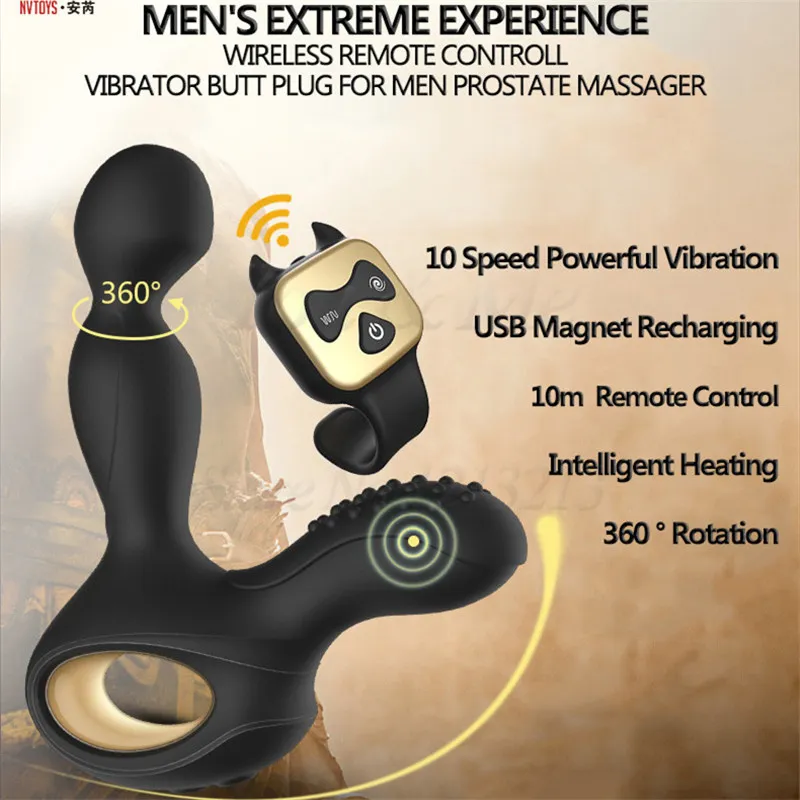 Remote Control Vibrators Heating Rotating Male... From 19,68  | DHgate