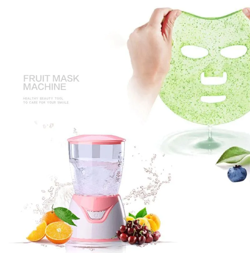 Máquina de máscara de fruta Máquina Máscara Máquina Máquina Tratamento Facial DIY Fruta Automática Natural Vegetal Colágeno Use Beleza Salão Spa Cuidados