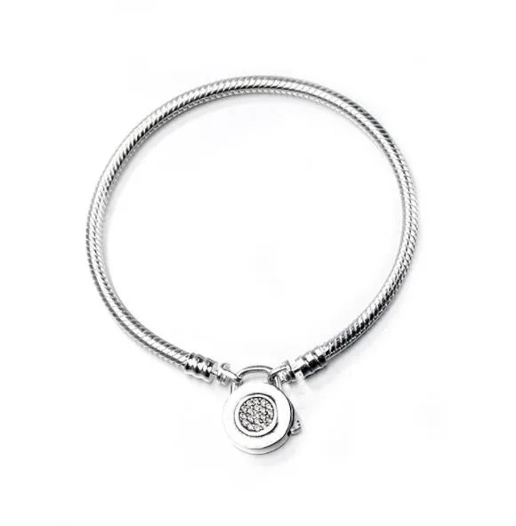 Bracciali in argento sterling 925 3mm catena a forma di serpente braccialetto con chiusura a catena regalo gioielli per uomo donna w79