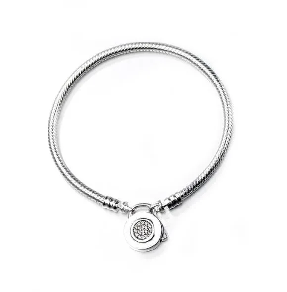 925 Sterling Silber Armbänder 3mm Schlangenkette Fit Lock Armreif Schmuck Geschenk für Männer Frauen w79