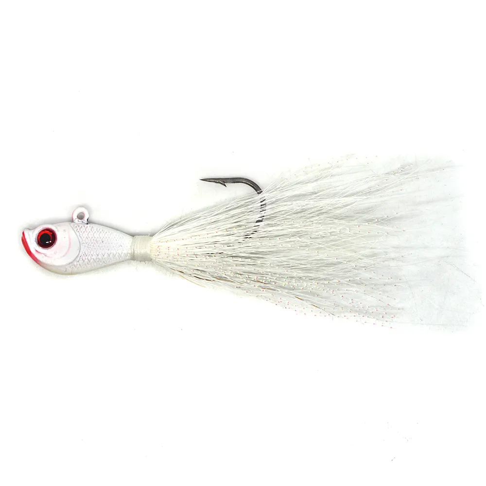 Bucktail Jig Lead Jigging Fishing Lures Luminous 3D Eyes Fishing Baits  Bucktail Hair Lead Head Jigs From Fishinglures, $0.96