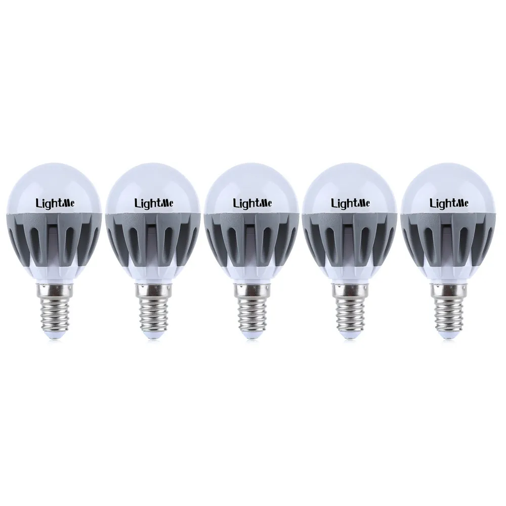 Lightme 5Pcs E14 220-240V G45 3W LED Bulb SMD 2835 Spot Globe Lamps Energy Efficient Lighting