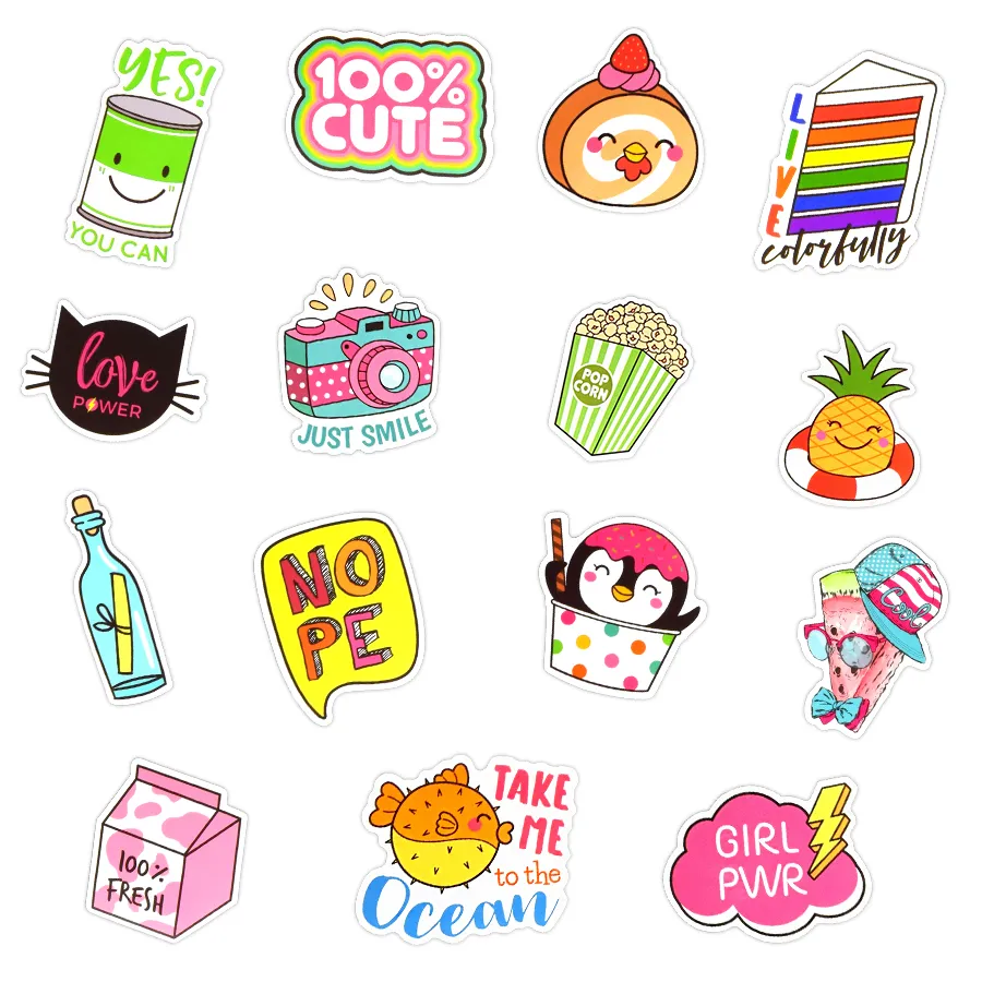 50 Waterproof Girly Vinyl Stickers For I Water Bottle, Laptops, Phones,  Scrapbooking, Bikes, Cars, And Party Decorations From Ae408, $22.22
