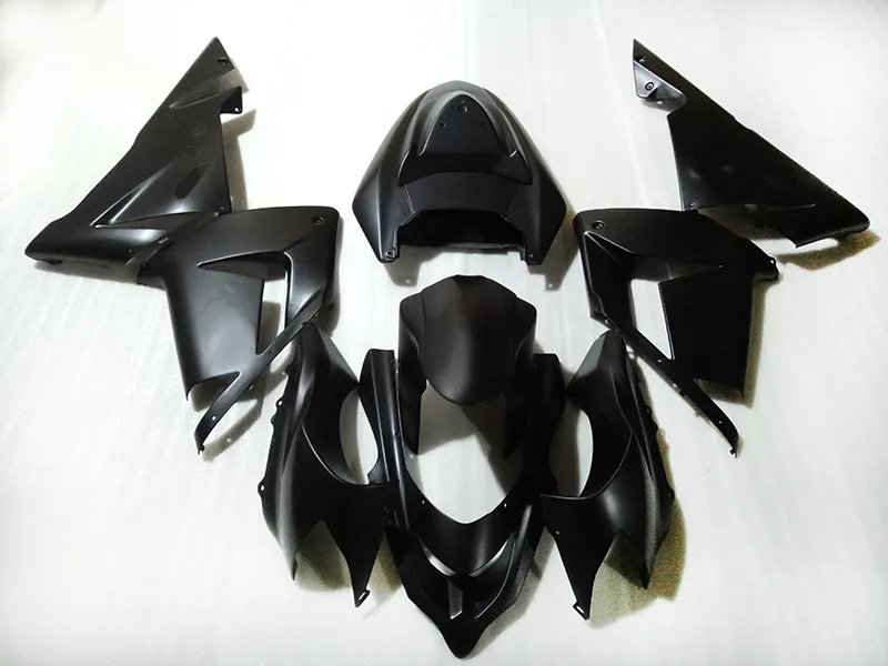 Free Customize motorcycle fairings for Kawasaki 2004 2005 Ninja ZX 10R 04 05 ZX-10R ZX10R ABS plastic black road race fairing kits