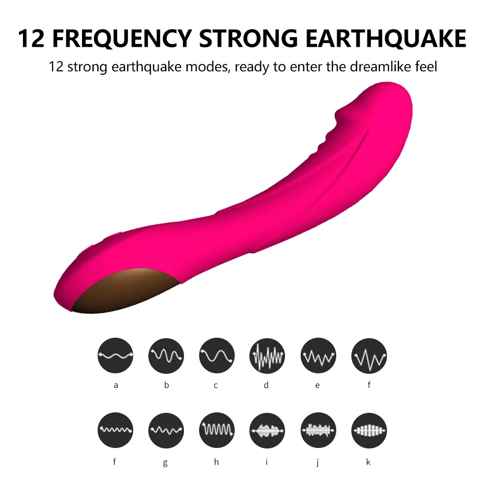 2020 best seller USB recharge 12 speed massage vibrator dildo for female women sex toys