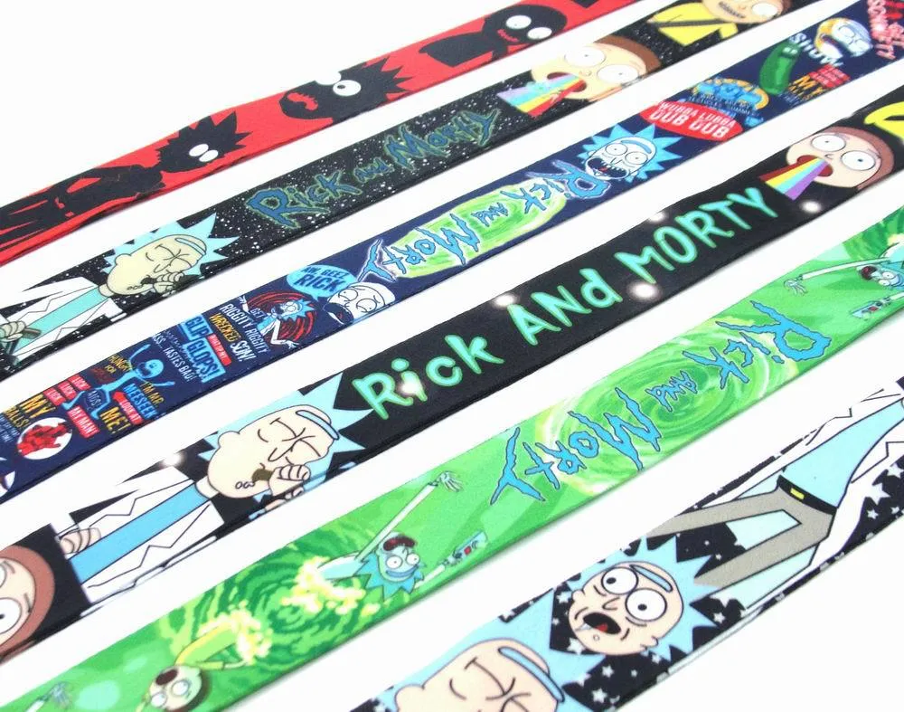 Cartoon Neck Lanyards Keychain Badge Holder ID Credit Card Pass Hang Rope Lariat Lanyard for Keys Anime Accessories