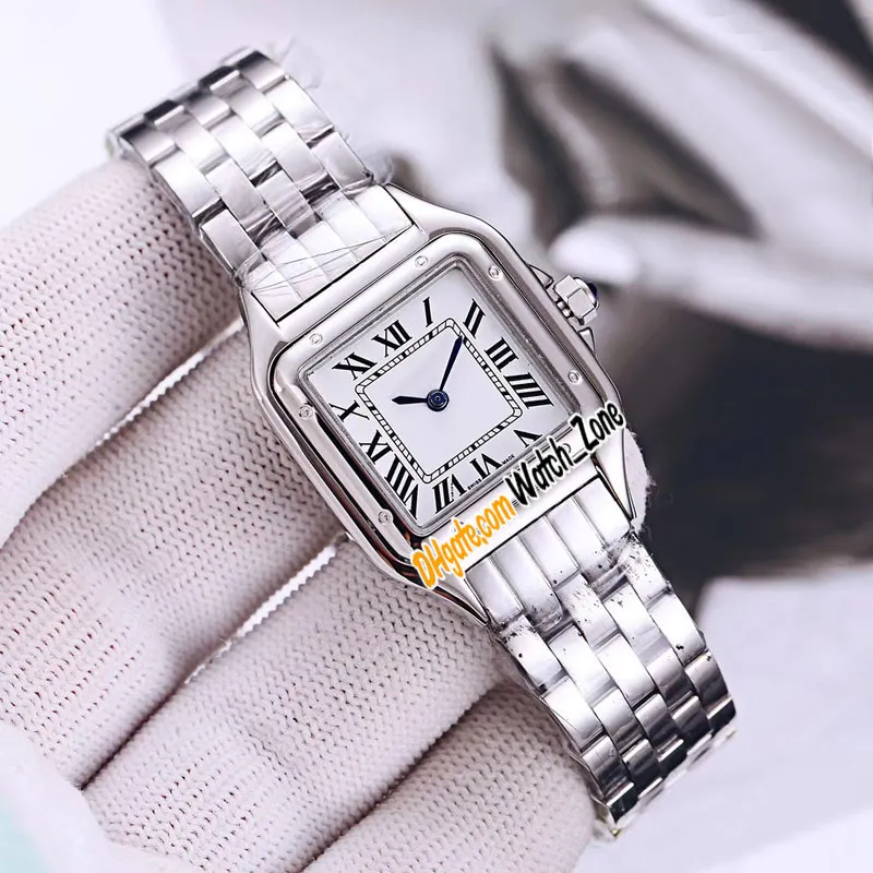 Nuovo piccolo orologio da donna al quarzo Panthere de Swiss WSPN0006 quadrante bianco bracciale in acciaio inossidabile moda donna orologi 22mm WatchZone 8 colori