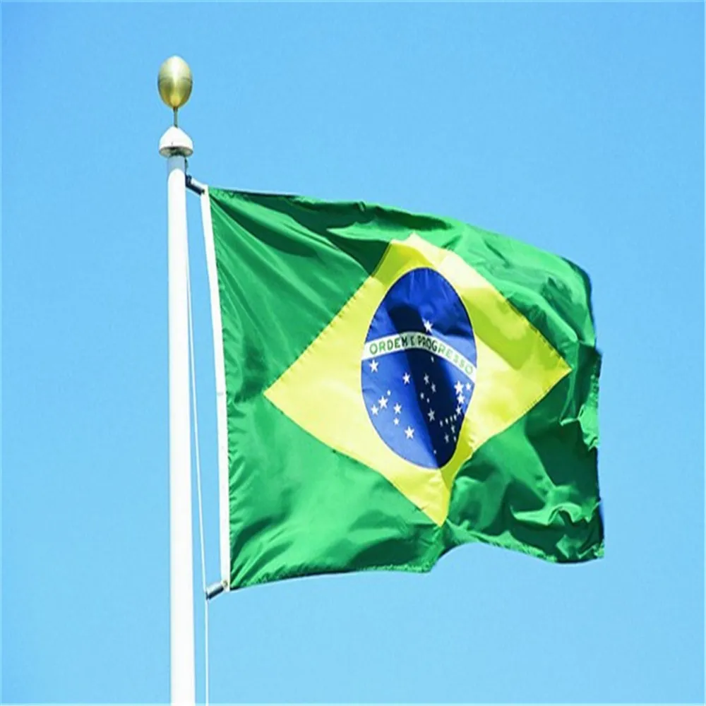 Brazilië Vlag 150x90cm aangepaste vlag banner nationale vlaggen Indoor/Outdoor Brazilië VLAG Land Banner