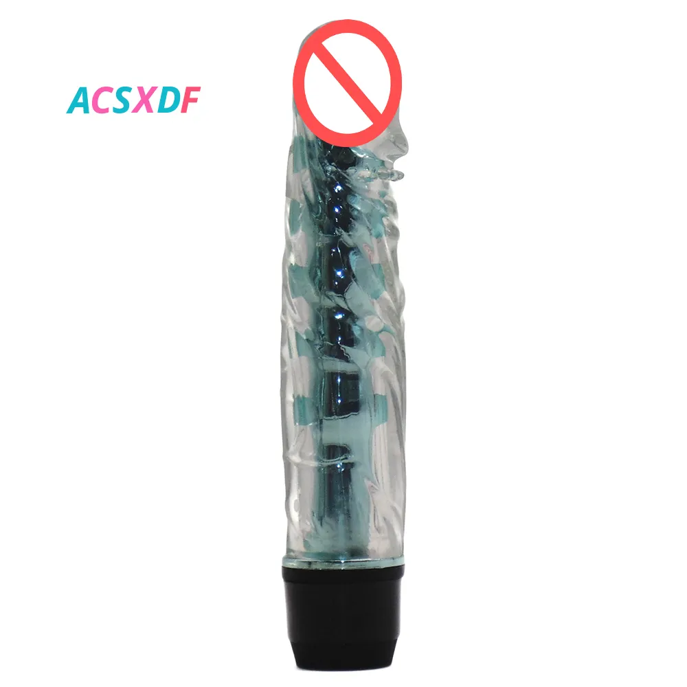 Adjustable Speed Waterproof Realistic Dildo Vibrator for Women with 3.2cm  Diameter and 17.5cm Length Plastic Jelly Material from Dhgate Vibrators