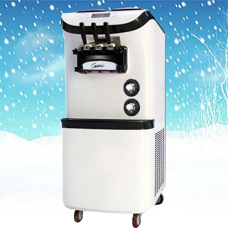 2020 New Fruit Yogurt Ice Cream Machine Three Taste Soft Ice Cream Maker Seven Days No-Clean Ice Cream Machine