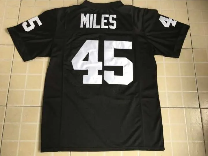 45 Boobie Miles Friday Night Lights American Football Jerseys With C Patch #35 Boobie Miles Men`s High School Jersey Swen Stitch