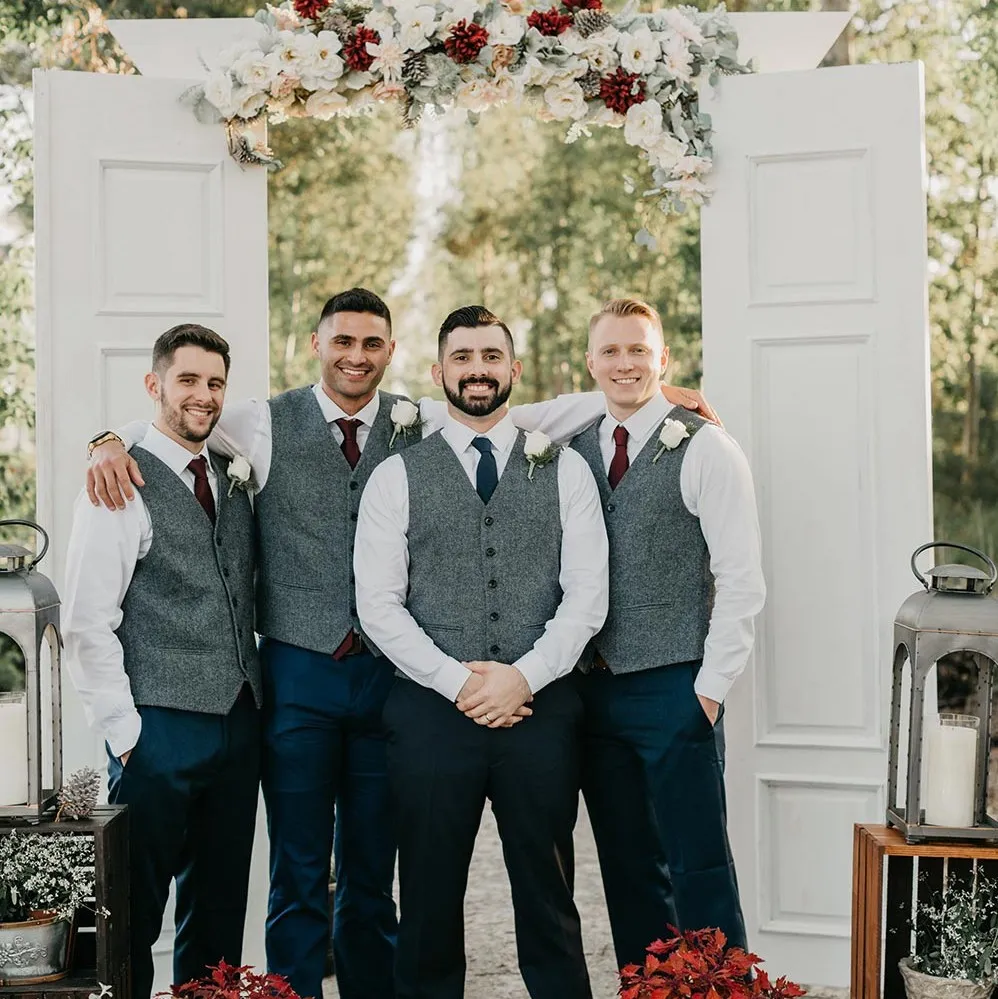 Gray clearance vest groomsmen