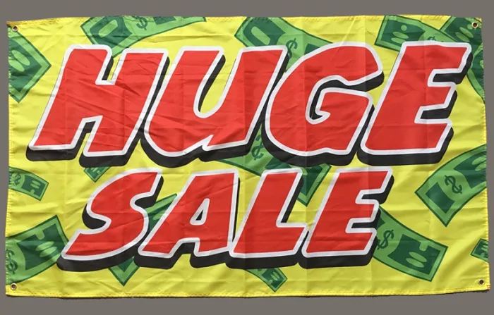PRODUCT ADVERTISING BANNER 5x3 Feet SALE FLAG 
