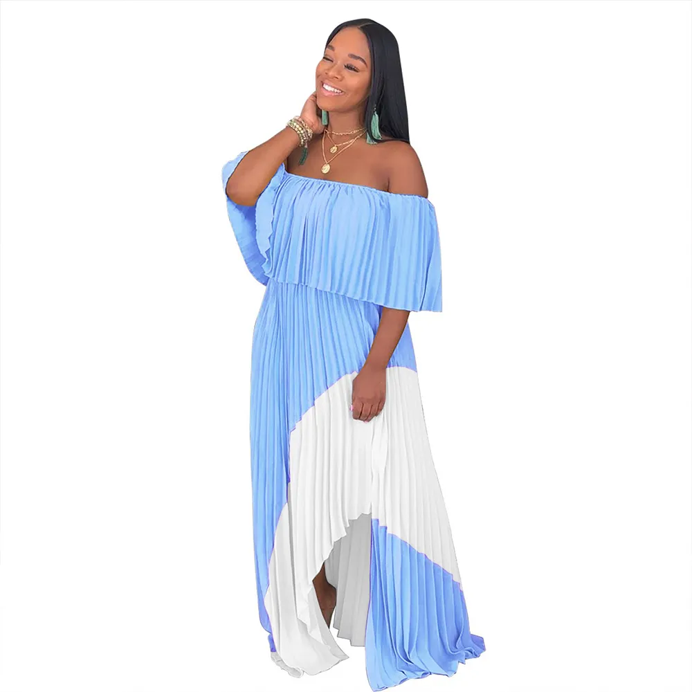 Off shoulder long dress casual online
