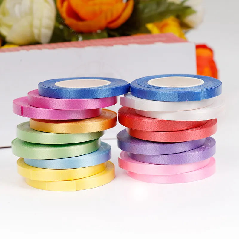 Ballonger Ribbon 5mm * 10m Bröllopsgåva Party Födelsedag Decoration Fest Tillbehör Curling Tapes Partihandel Gratis Frakt QW9532