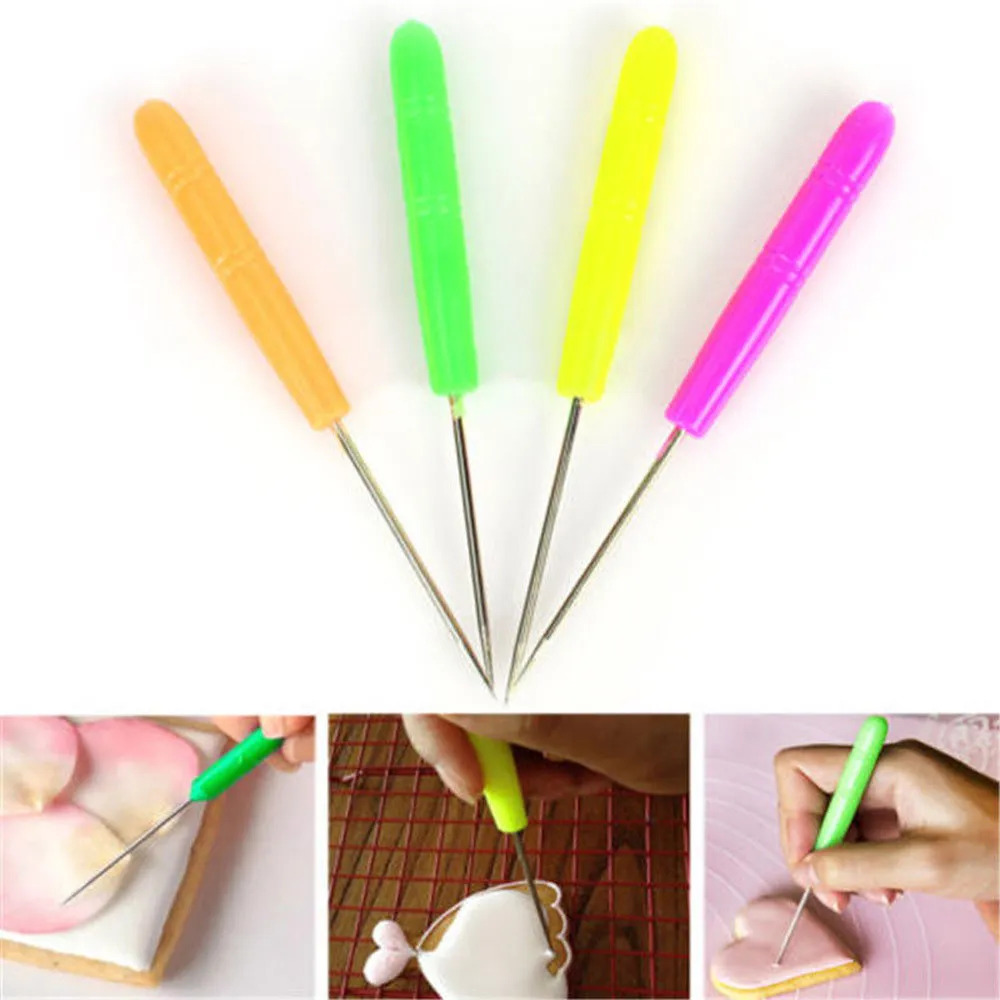 BESTonZON 6 Pezzi Set Di Aghi Modellatori Per Scultura E Decorazione – Attrezzi Per Pulizia E Marcatura Di Noci, Olive E Legni, In Acciaio E Plastica (Colore Casuale) - 2