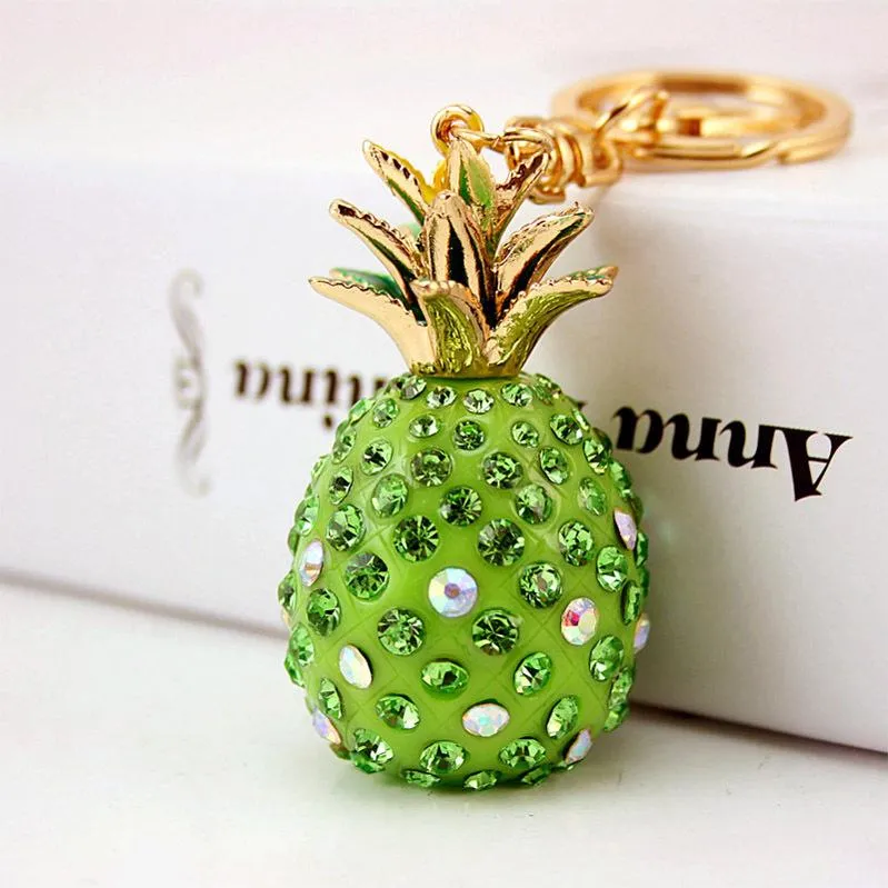 Ananas Schlüsselanhänger Strass Obst Schlüsselanhänger Tasche