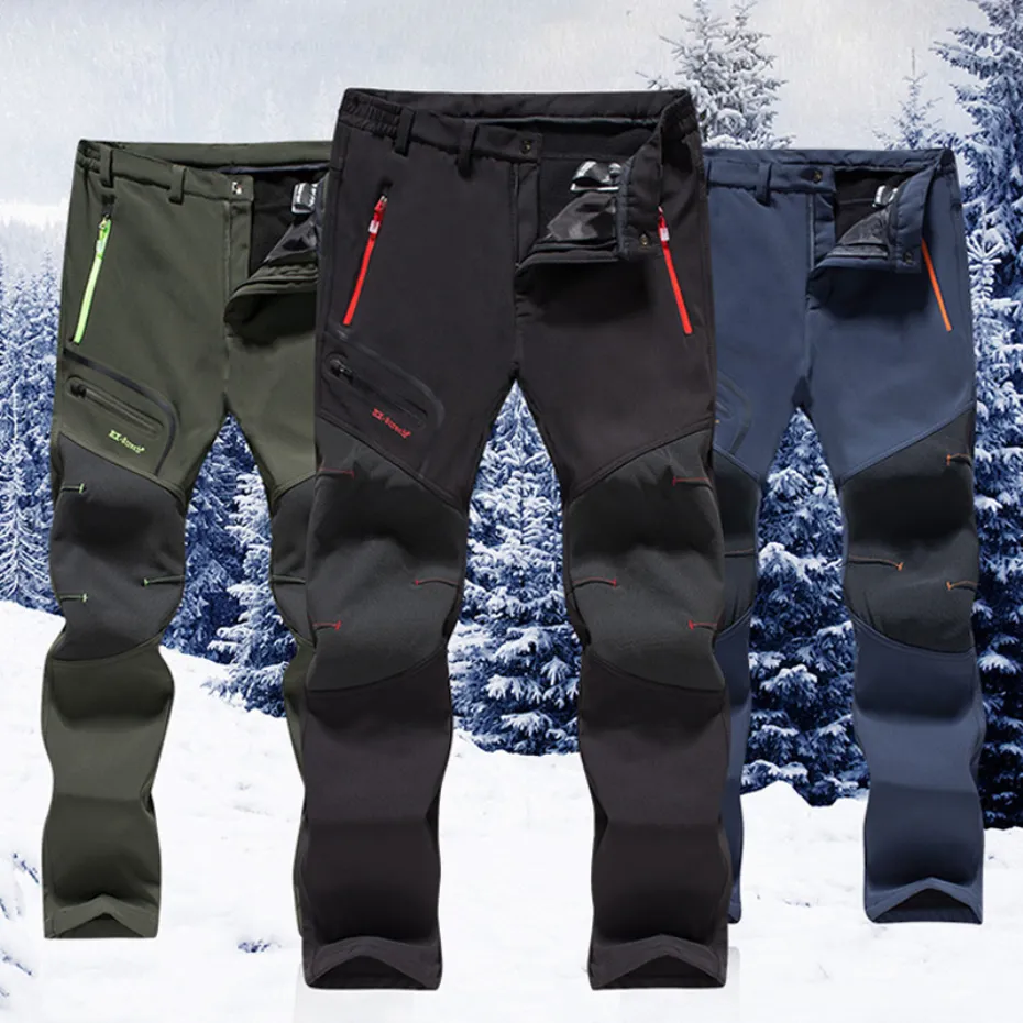 Hiking Pants Mens Winter Clothings Waterproof Outdoor Trekking