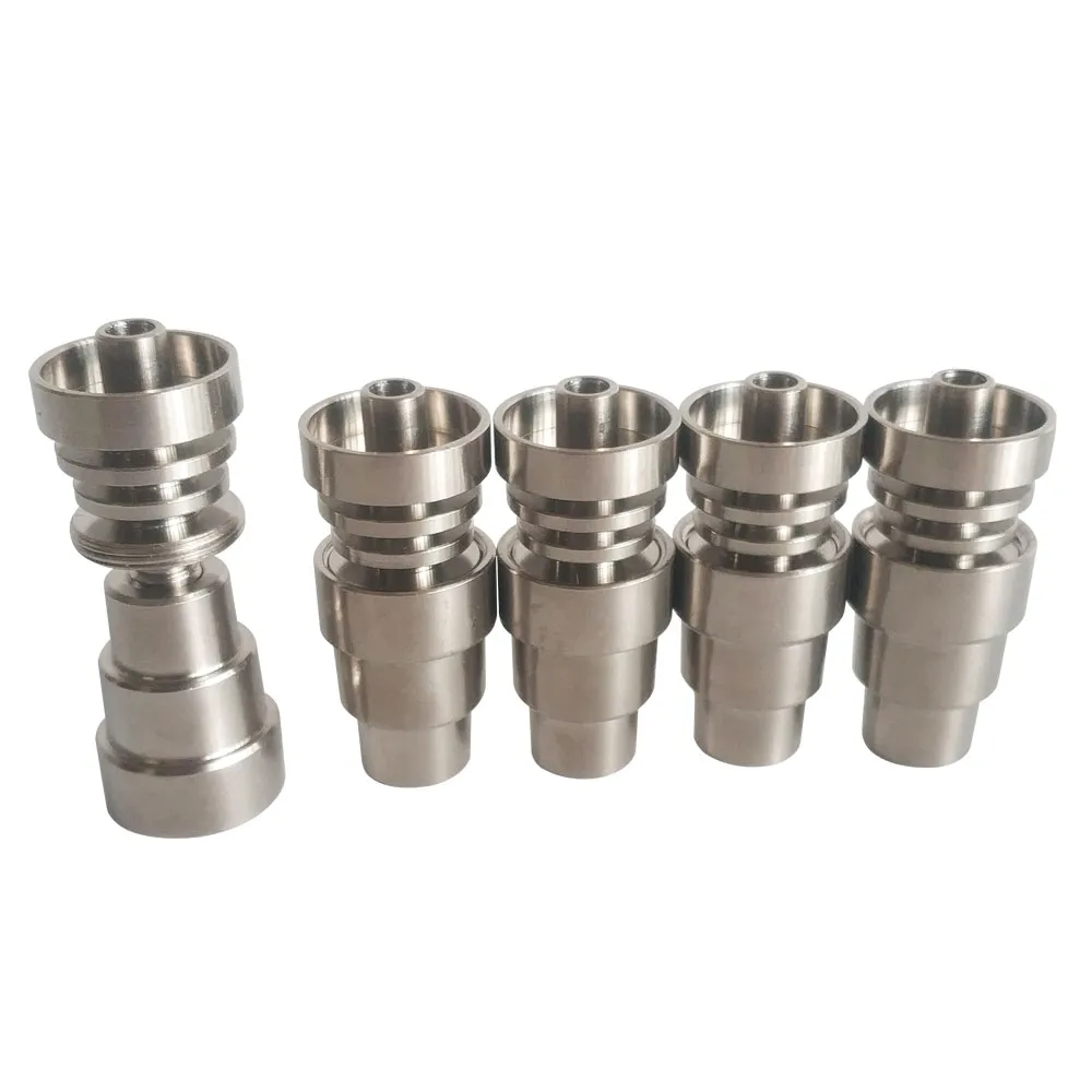 4 in 1 Titanium Nail for Enail Universal Domeless 14mm 18mm Male Female Joint Dabbing Nails For Dabs Rig