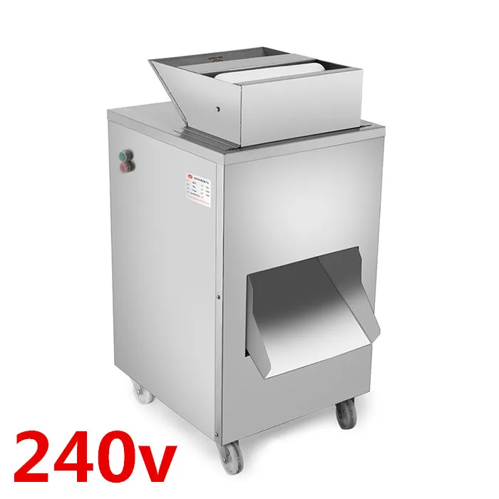 240v 1100w QC-A pollo, anatra, oca, piccione, macchina per tagliare il pesce, macchina per tagliare la carne, produzione 800 kg/ora