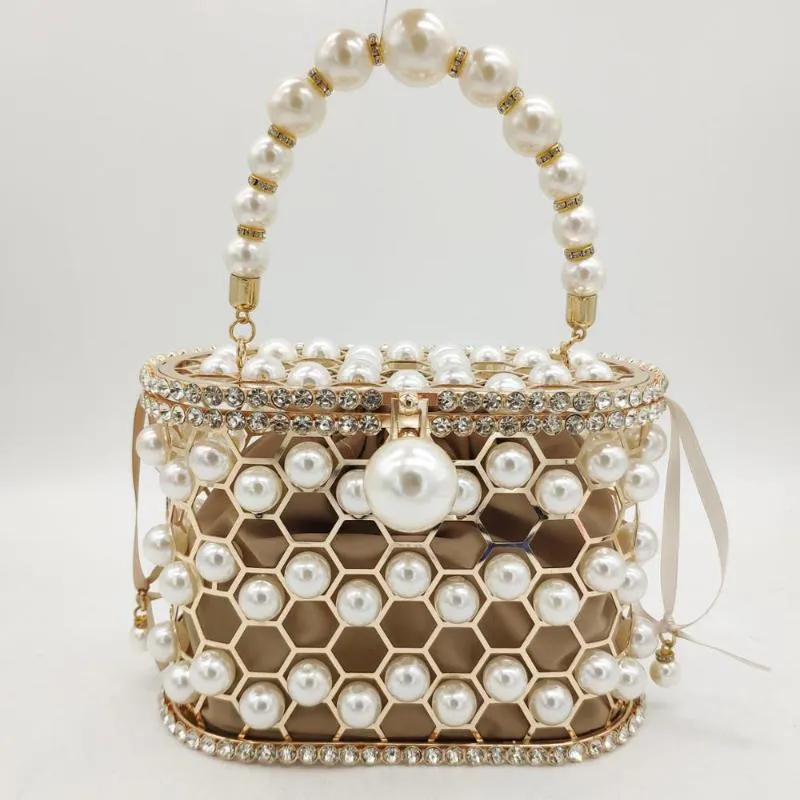 Mini Sac à Main Femme Strass - Pochette De Soirée Dorée Avec 5000 Cristaux, Dimensions 8.2x2.3x13cm