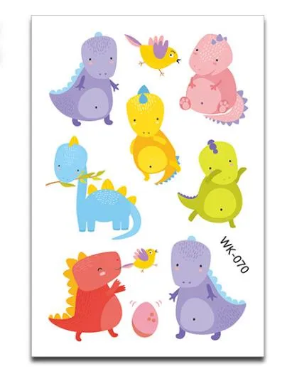 Pegatinas Temporales Para Tatuajes De Dinosaurios, Respetuos | Cuotas