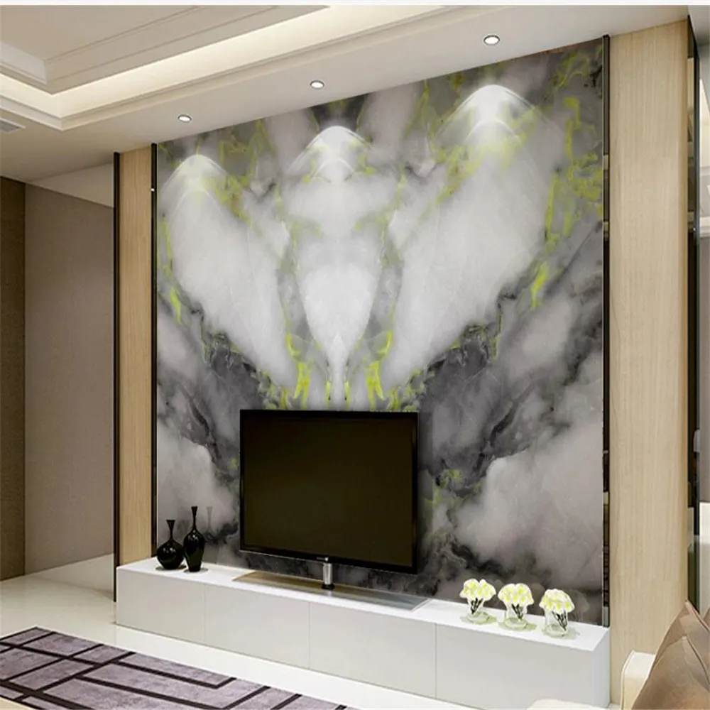 Gray Marble 3D Modern Marble Wallpaper For Living Room Background From Catherine198809100, 6.47