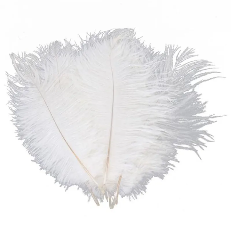 10pcs White ostrich feather plume 20-25cm for wedding centerpiece Wedding decor Party Decor supply feative decor