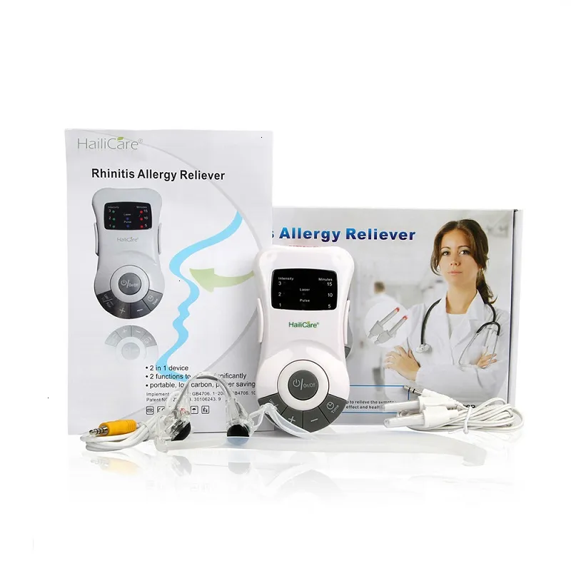 Cuidados com o nariz Tratamento para rinite Aliviador de alergia Laser de baixa frequência Congestão nasal Sinusite Dispositivo de tratamento para ronco Massageador LY191203