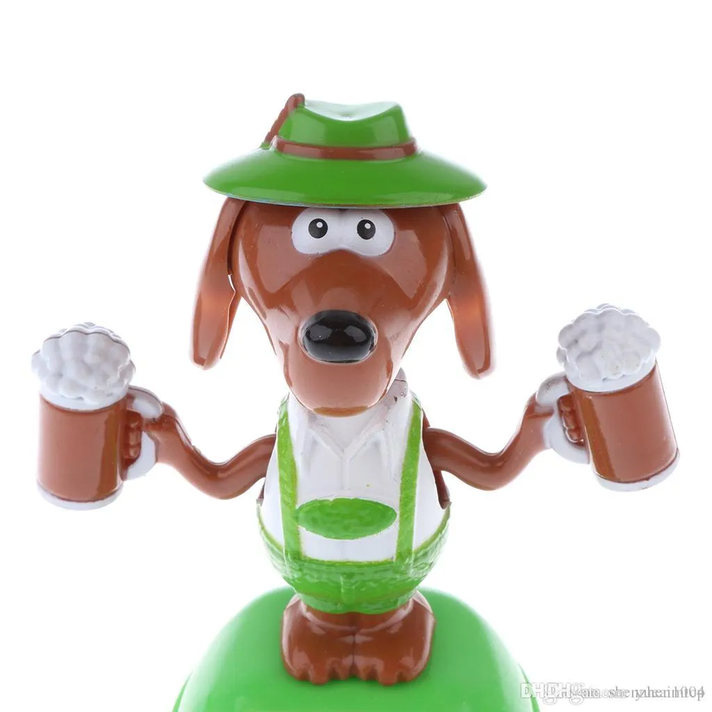 Neue Solarbetriebene Tanzen Flip Flap Auto Spielzeug Tisch Ornament  Wackelkopf Bier Hund Spielzeug Kinder Geburtstag Weihnachten Geschenk  Collection231L Von 5,62 €