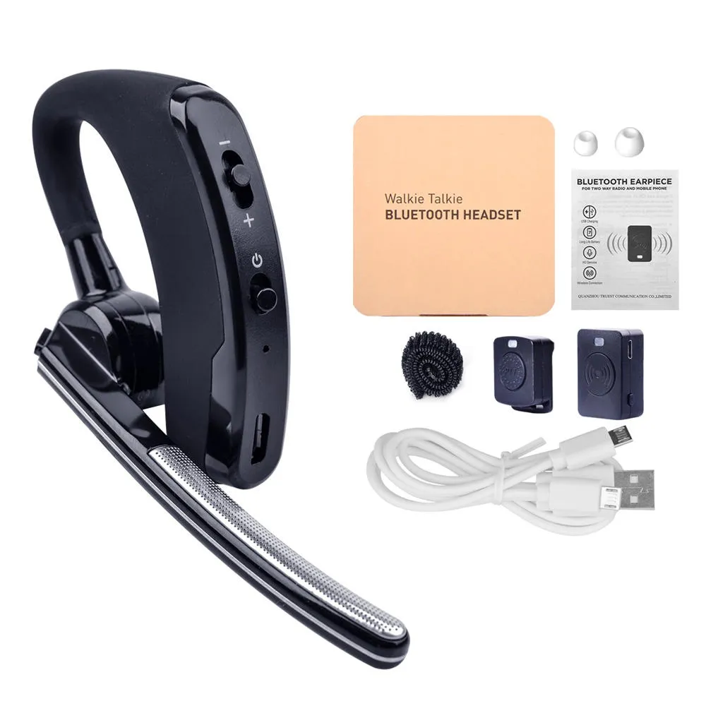 Baofeng Walkie Talkie Headset PTT Wireless Bluetooth Earphone For