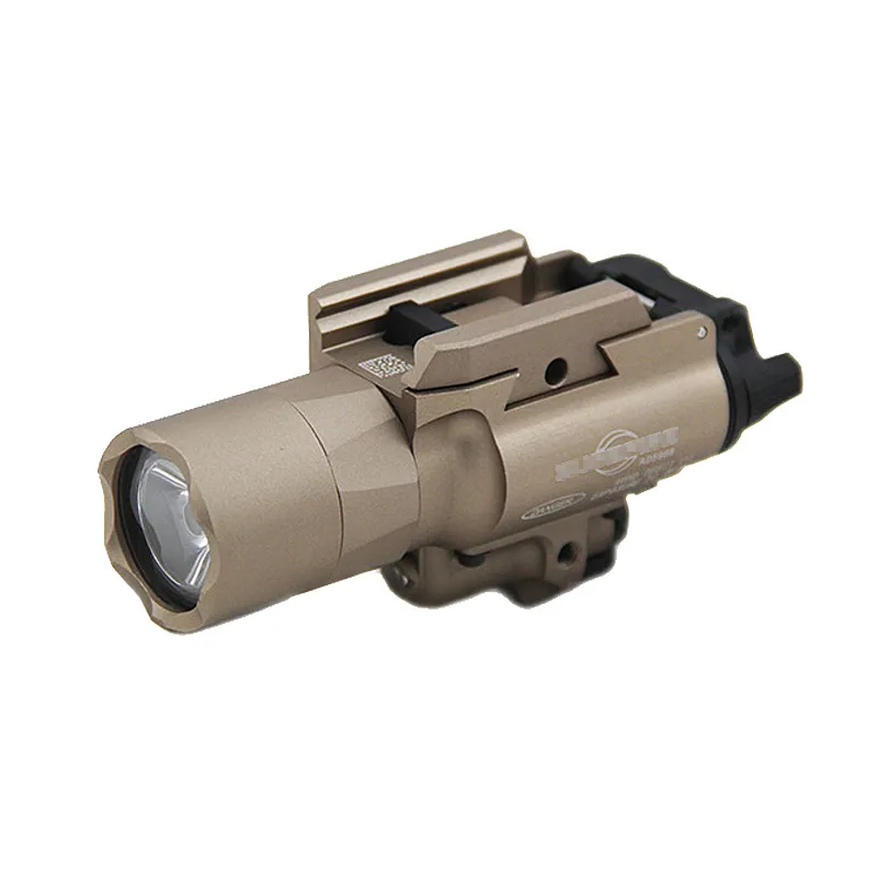 Tactical SF X400U LED de luz branca X400 Ultra Pistola Rifle lanterna com Red Dot Laser