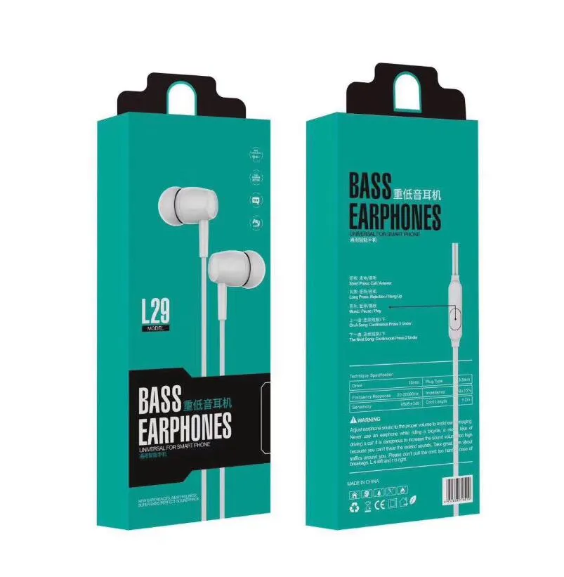Bass online earphones l29