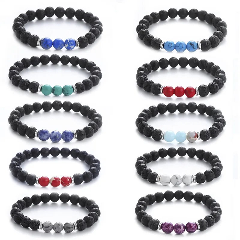 Hot 7 Chakra Guarigione Bracciale Con Perline Pietra Naturale Albero Della Va Filo Buddista Tibetano Bracciale Con Ciondoli Braccialetti Donna Uomo Gioielli - Foto 11