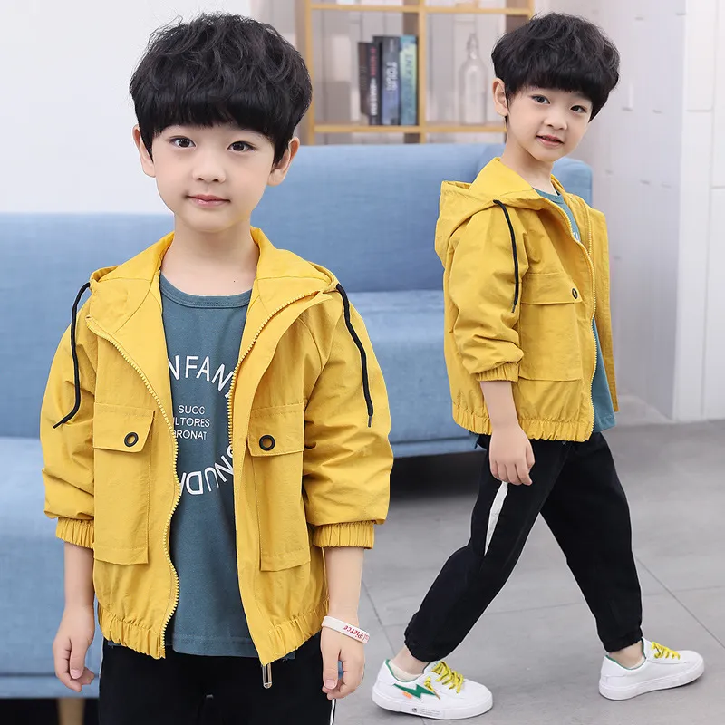 Ragazzo Giacche Con Cappuccio Bambini Vestiti Primaverili