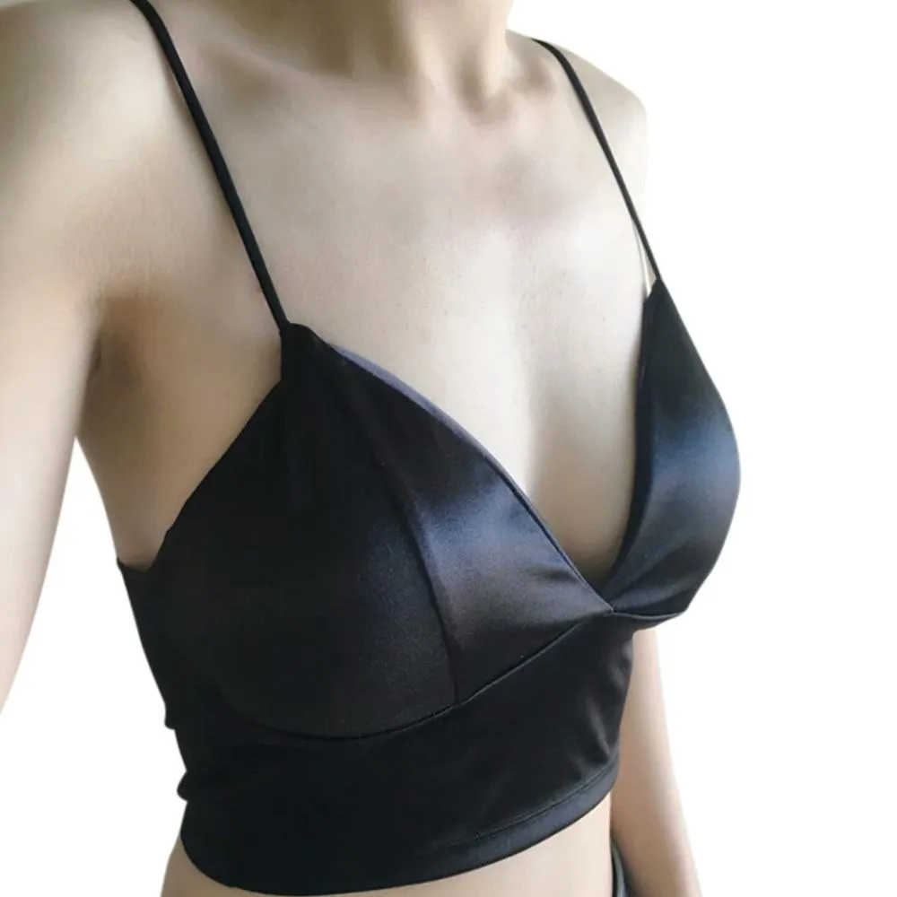 CAMESOLS Tanks vrouwen strap solide sexy bikini crop tops tanktop ondergoed bralette draad BRA285A