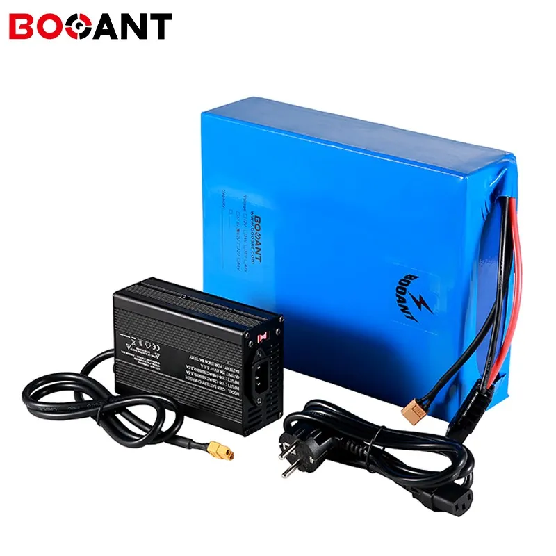 Batterie au lithium Rechargeable 52v, 40ah, 50ah, 60ah, pour vélo et scooter électrique, 51.8v, 1500w, 2000w, kits de moteurs pour cellules Samsung 25R