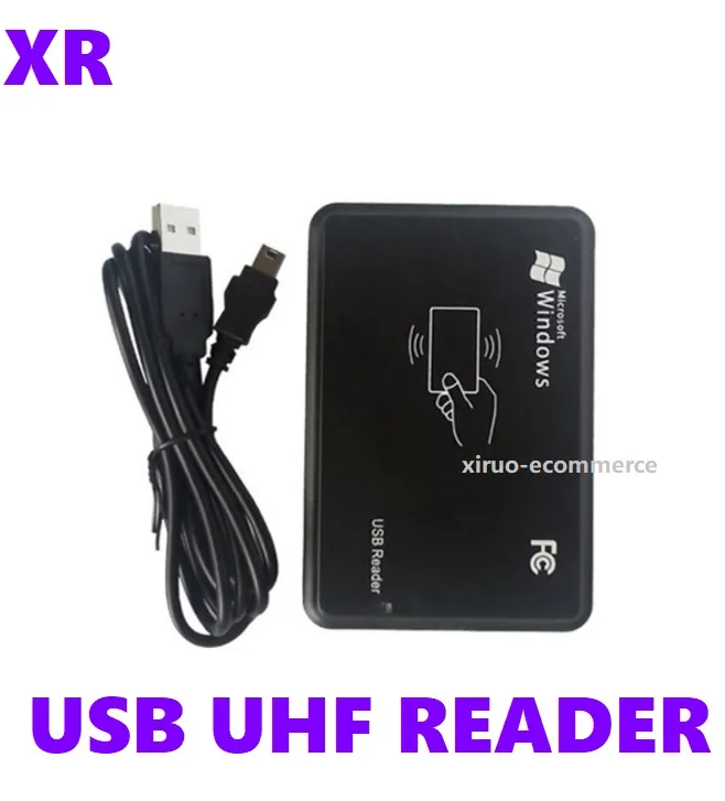 Skrivbordsläsare RFID UHF USB 860-960MHz EPC C1GEN2 Kortkod författare Reader USB Free Drive Emulation Keyboard EPC TID-användare